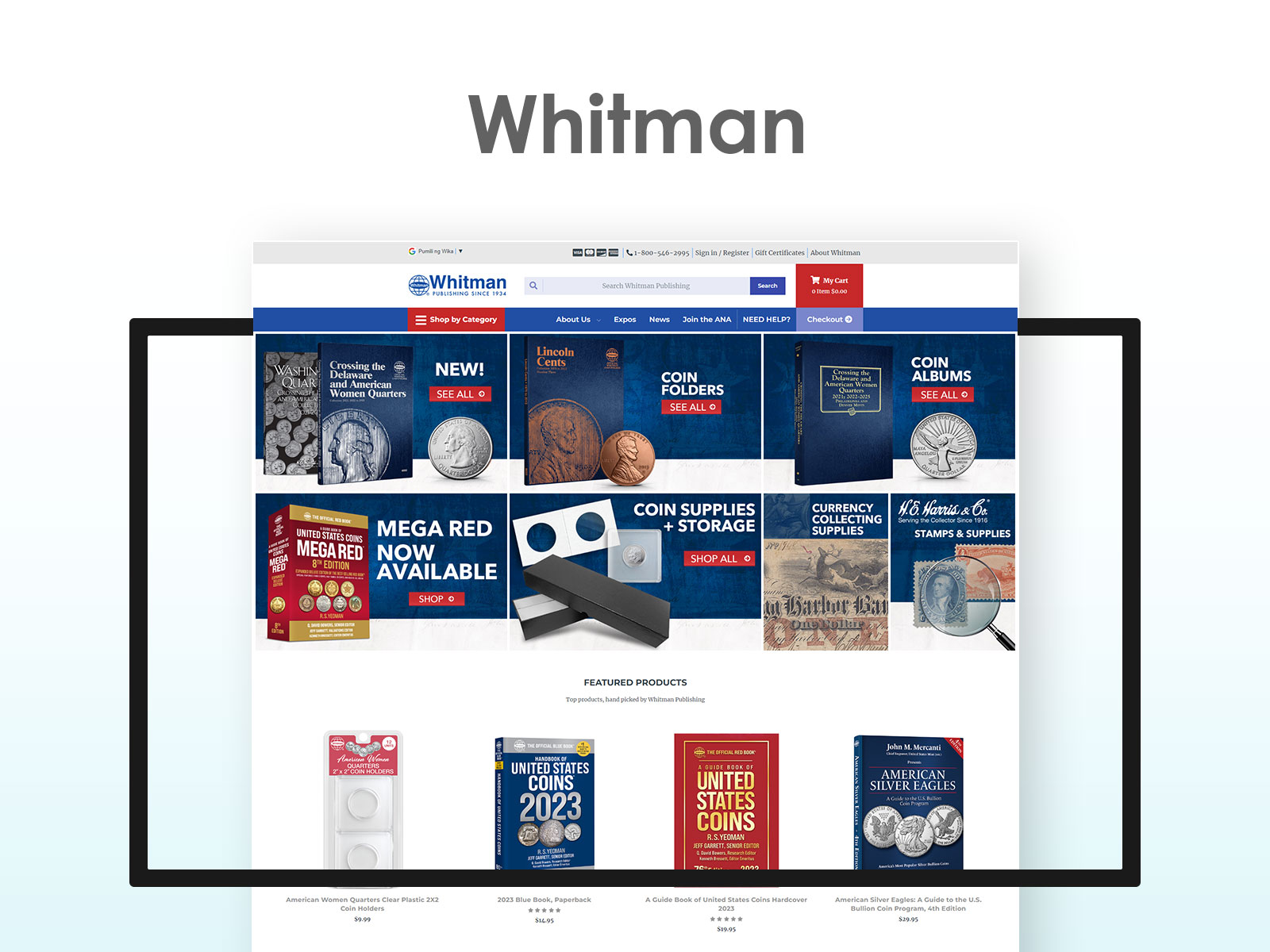 Whitman - Web Design Mock Up